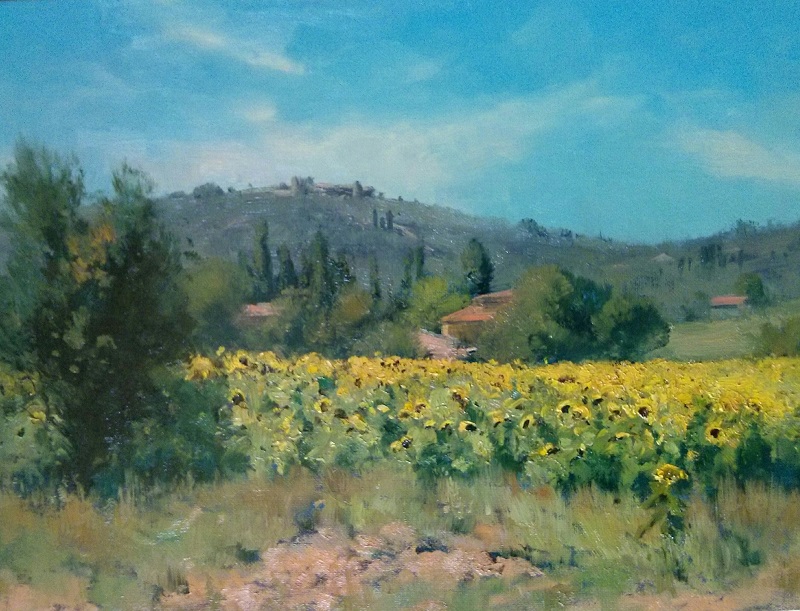 Sunflowers Tuscany (40x30cm)