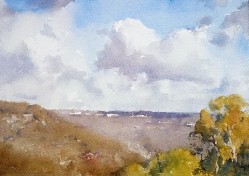 View from Studio (51x36cm) wc