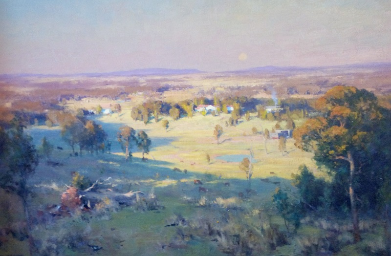 Winter Moon, Grafton (90x60cm)