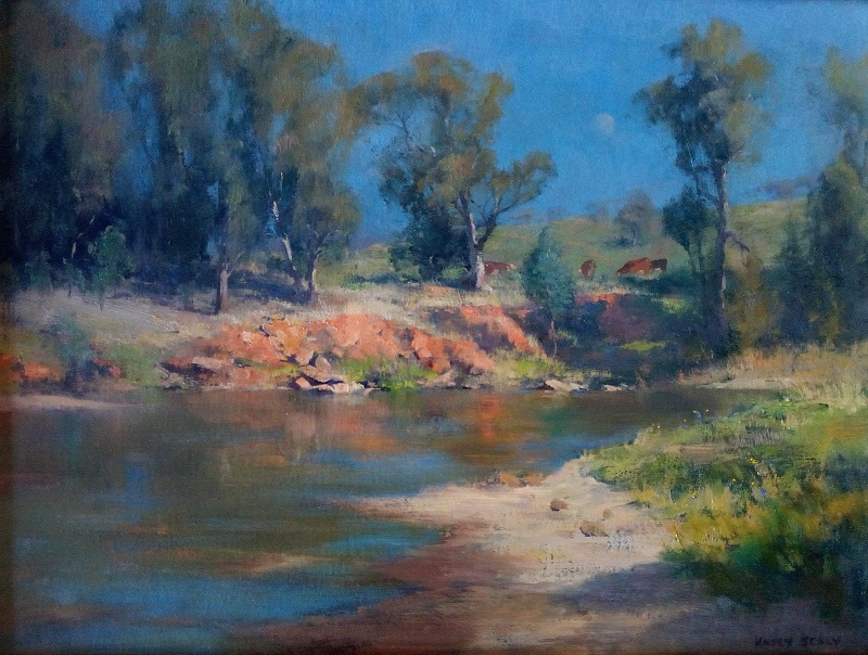 Orange Banks Macquarie River Dubbo (61x45cm)